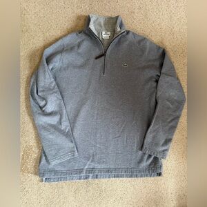 Lacoste Grey Quarter Zip Mens Medium 4